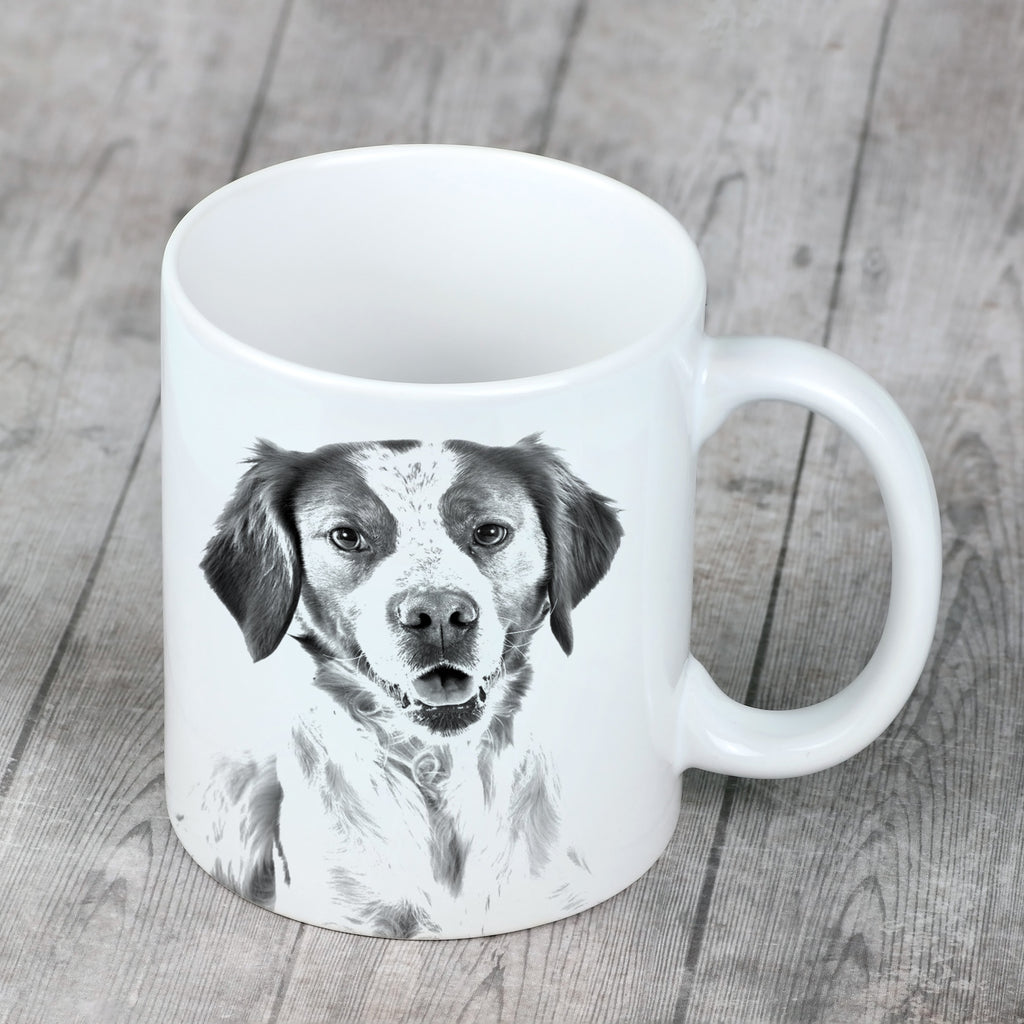 Brittany Spaniel, Brittany Wiegref - cup with a dog, cute cup with graphics, a gift with your photo from the Art-Dog brand