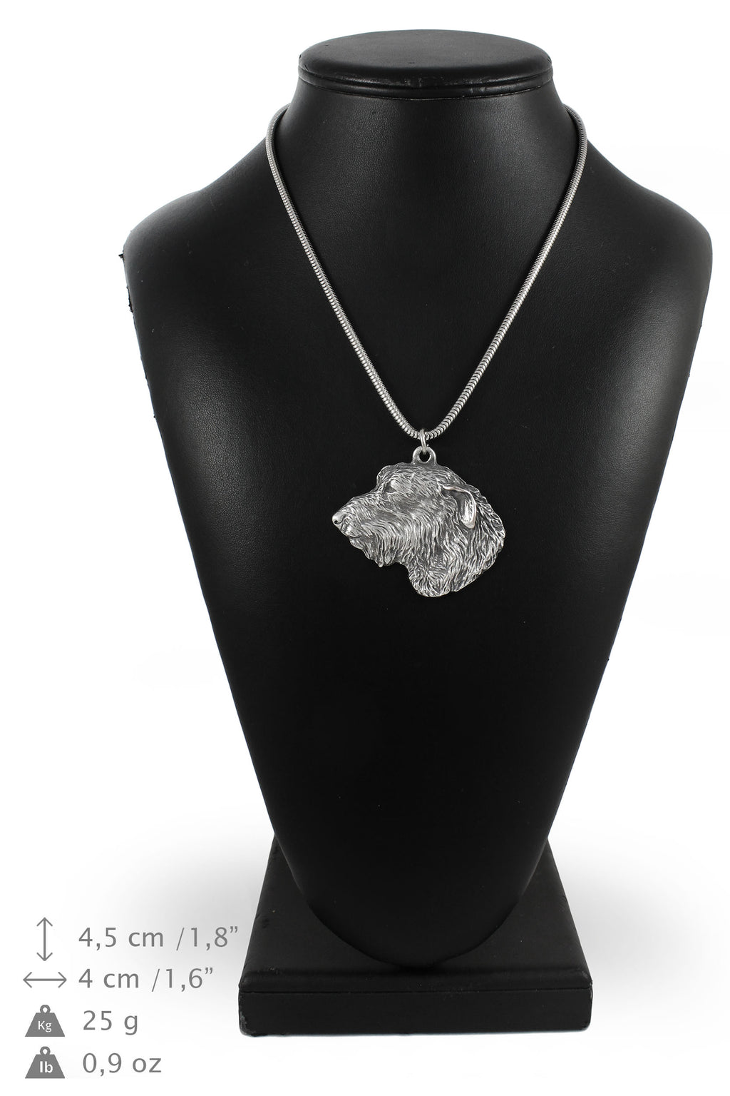 Irish Wolfhound I - Dog necklace, unique jewellery for the dog fan, unique adder pendant by Art-Dog brand