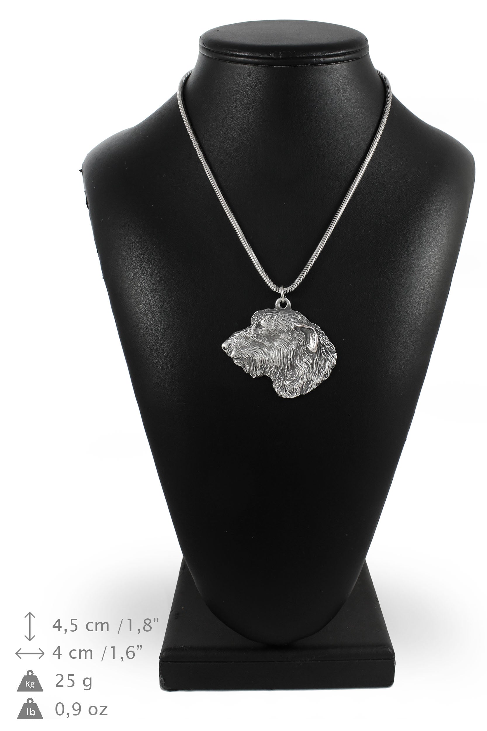 Irish Wolfhound I - Dog necklace, unique jewellery for the dog fan, unique adder pendant by Art-Dog brand