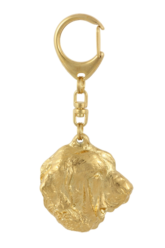 Spanish Mastiff, Mastín Español - keychain and necklace with a dog in a box, high-quality gold-plated product, Art-Dog brand