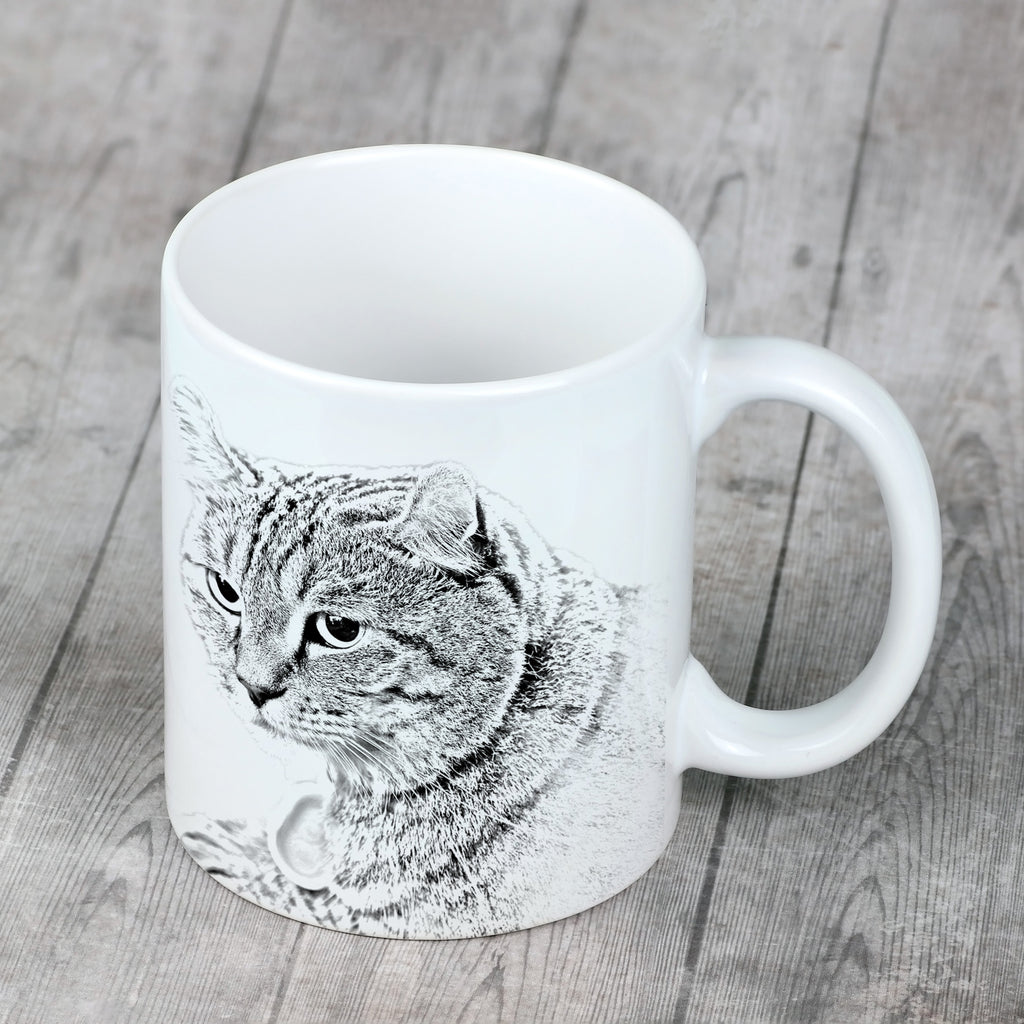Highland Lynx - cat mug, cheerful mug for a dog lover, personalized gift from the Art-Dog brand