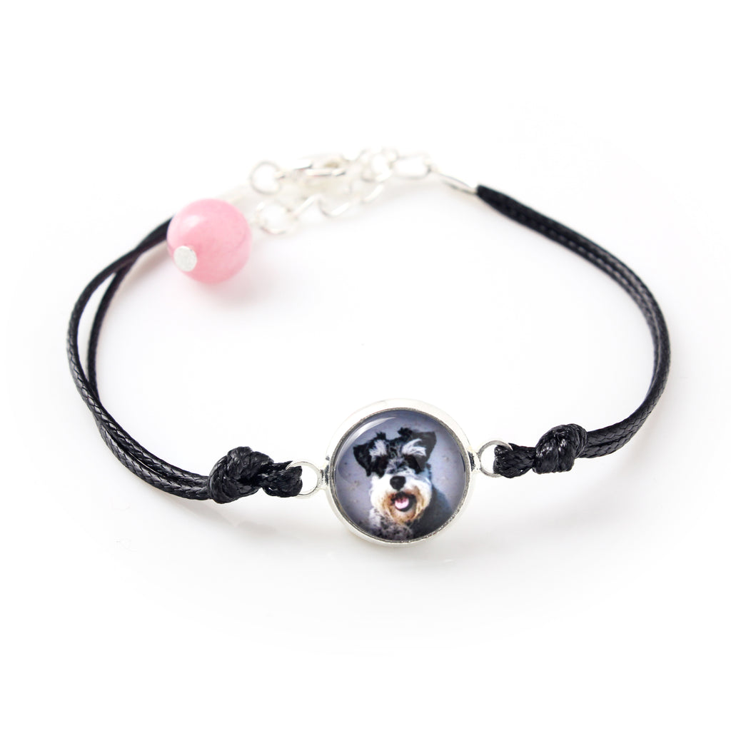 Schnauzer - a set of jewelry with your photo, a woman's ornament, handmade item, a product made with passion for creating the Art-Dog brand.
