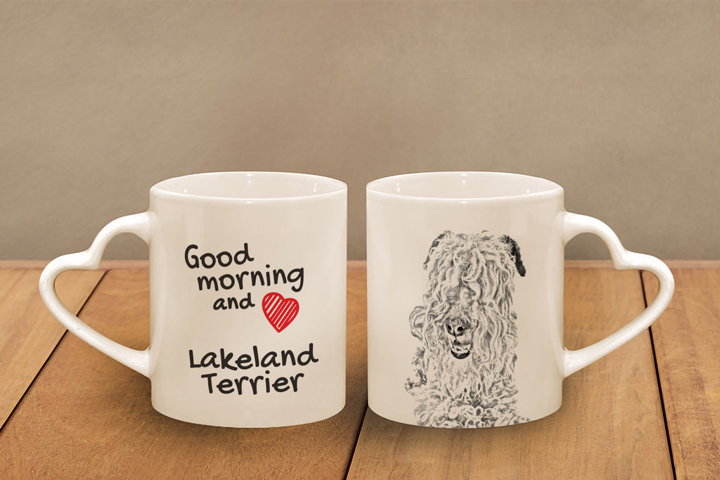 Lakeland Terrier - cup with a dog, adorable cup with a heart-shaped handle, universal gift from the Art-Dog brand