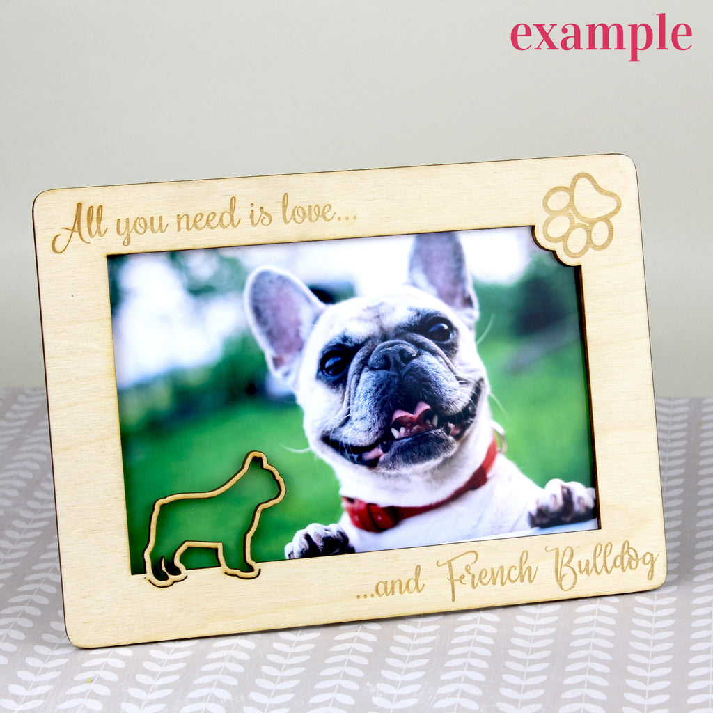 Basenji, African bush dog, Congo dog - Photo frame, engraved wooden frame, a lovely gadget for the dog lover by Art-Dog