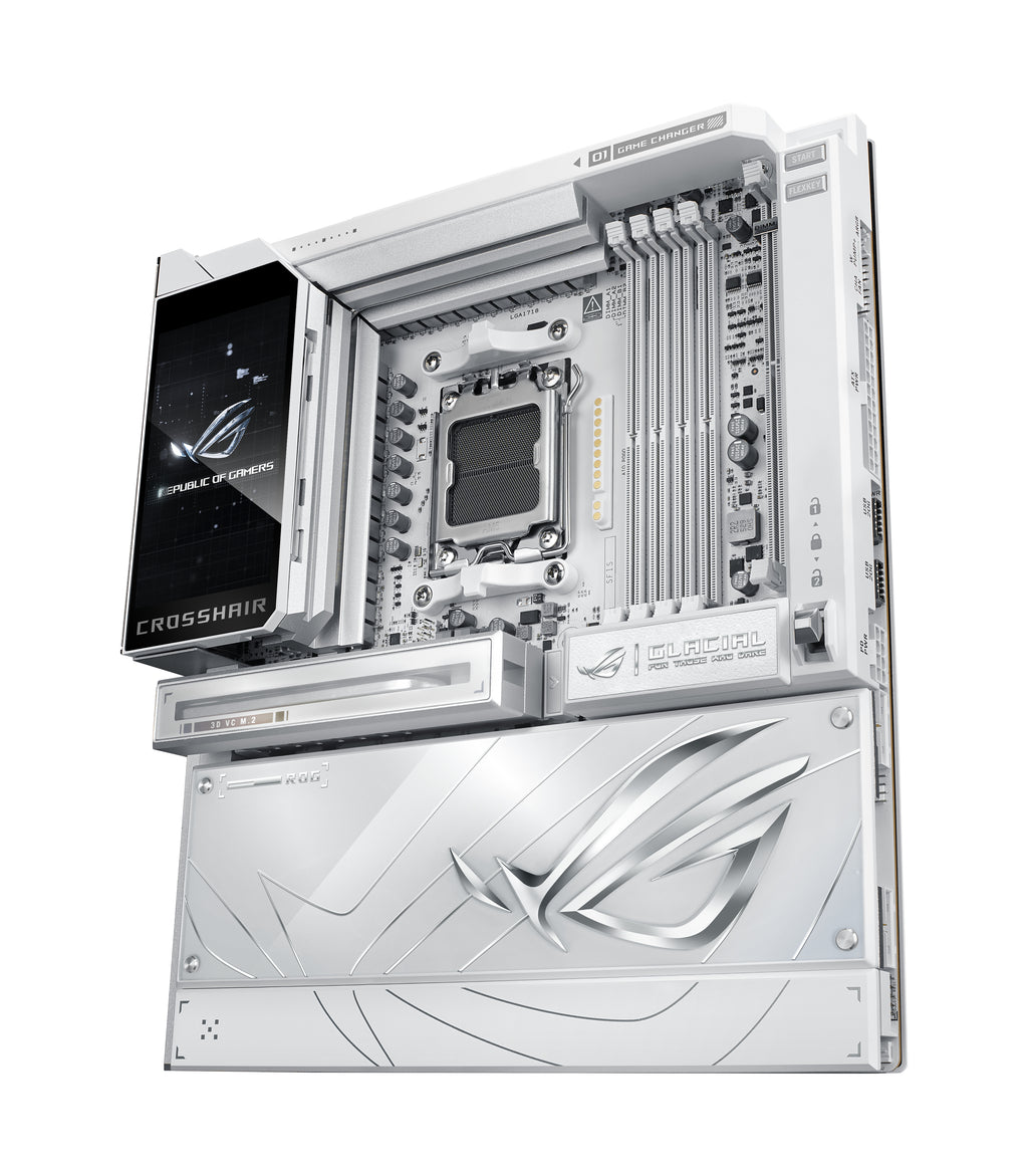 ASUS ROG CROSSHAIR X870E GLACIAL AMD X870E Emplacement AM5 ATX étendu