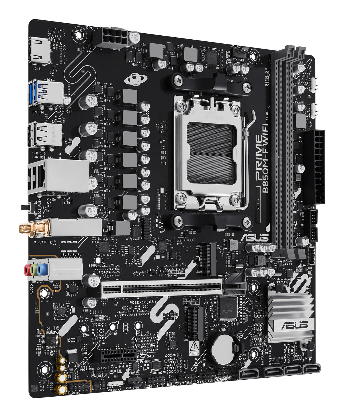 ASUS PRIME B850M-F WIFI AMD B850 Emplacement AM5 micro ATX - vue 2