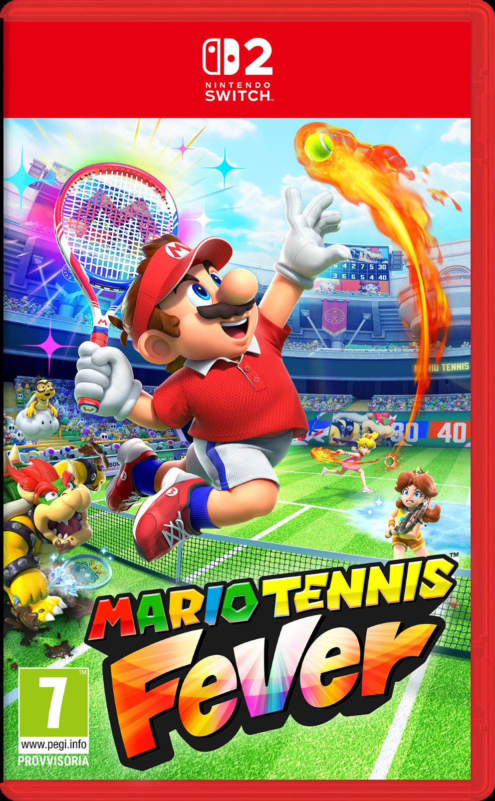 Nintendo Mario Tennis Fever NS2 Standard Chinois simplifié, Chinois traditionnel, Allemand, Néerlandais, Anglais, Espagnol, Français, Italien, Japonais, Coréen, Portugais Nintendo Switch 2