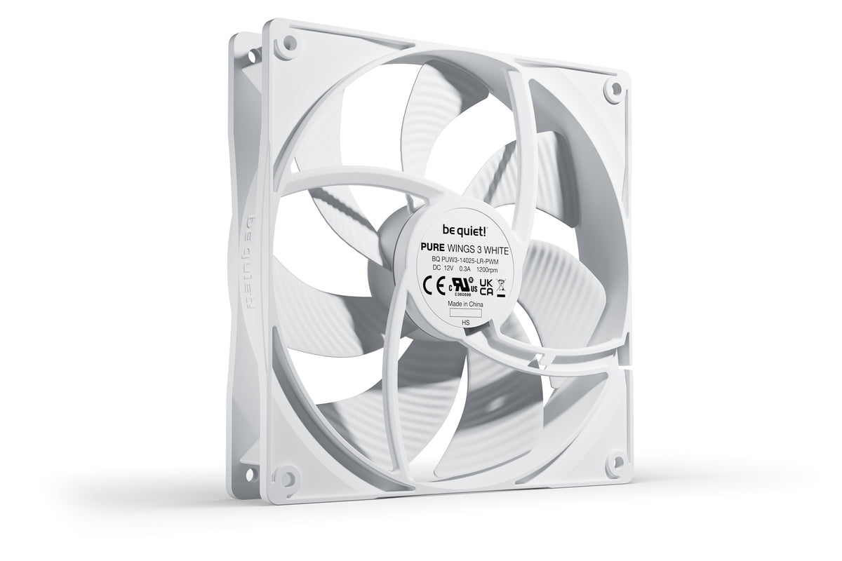 be quiet! Pure Wings 3 140 mm PWM | Ventilateur PC White