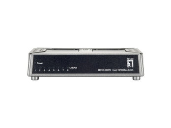 LevelOne FSW-0808TX Commutateur Réseau Non-géré Fast Ethernet 10/100, Gris