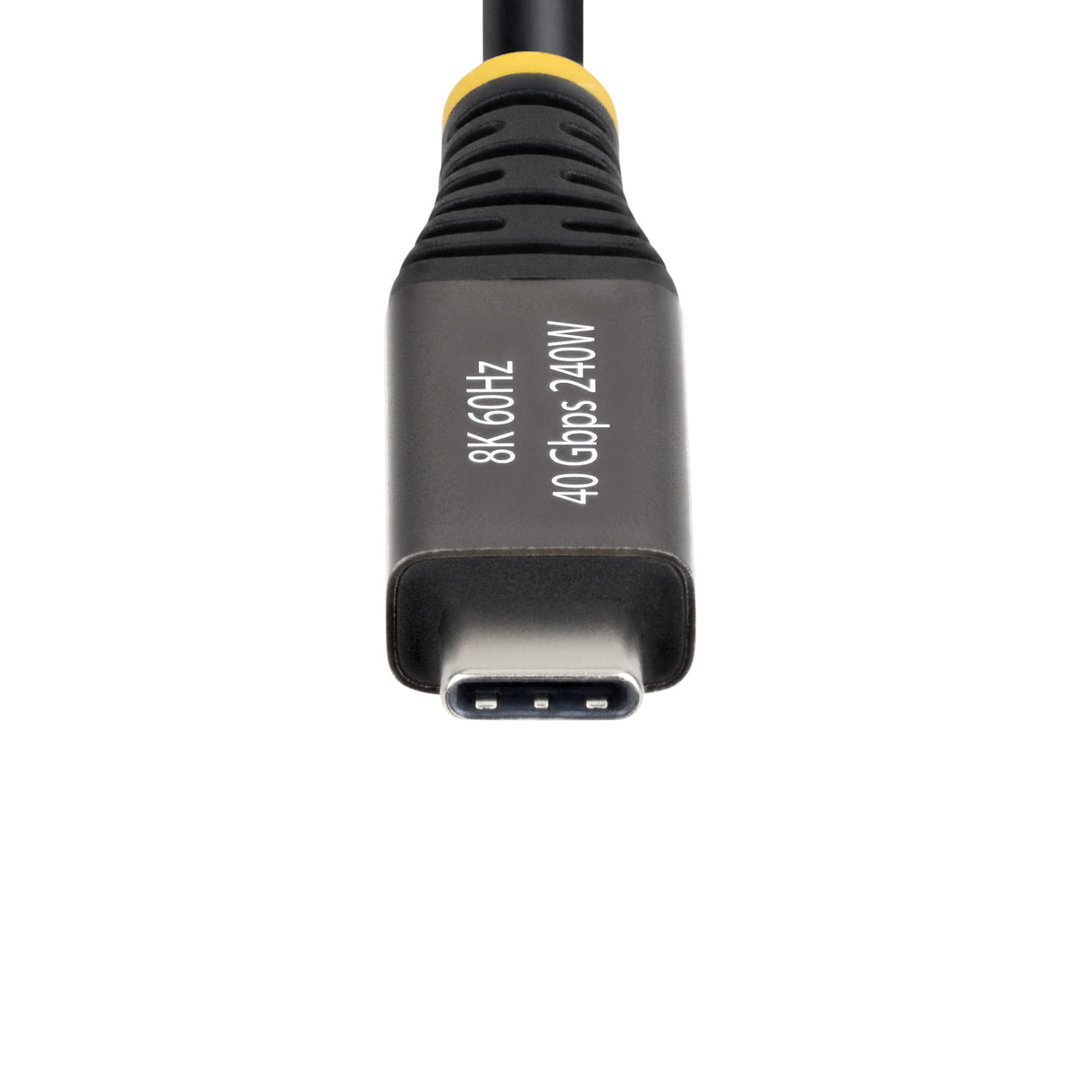 StarTech.com Câble USB4 Actif 2m 40 Gbps 240W PD 8K 60Hz 4K 240Hz DP2.1 DP40 Noir