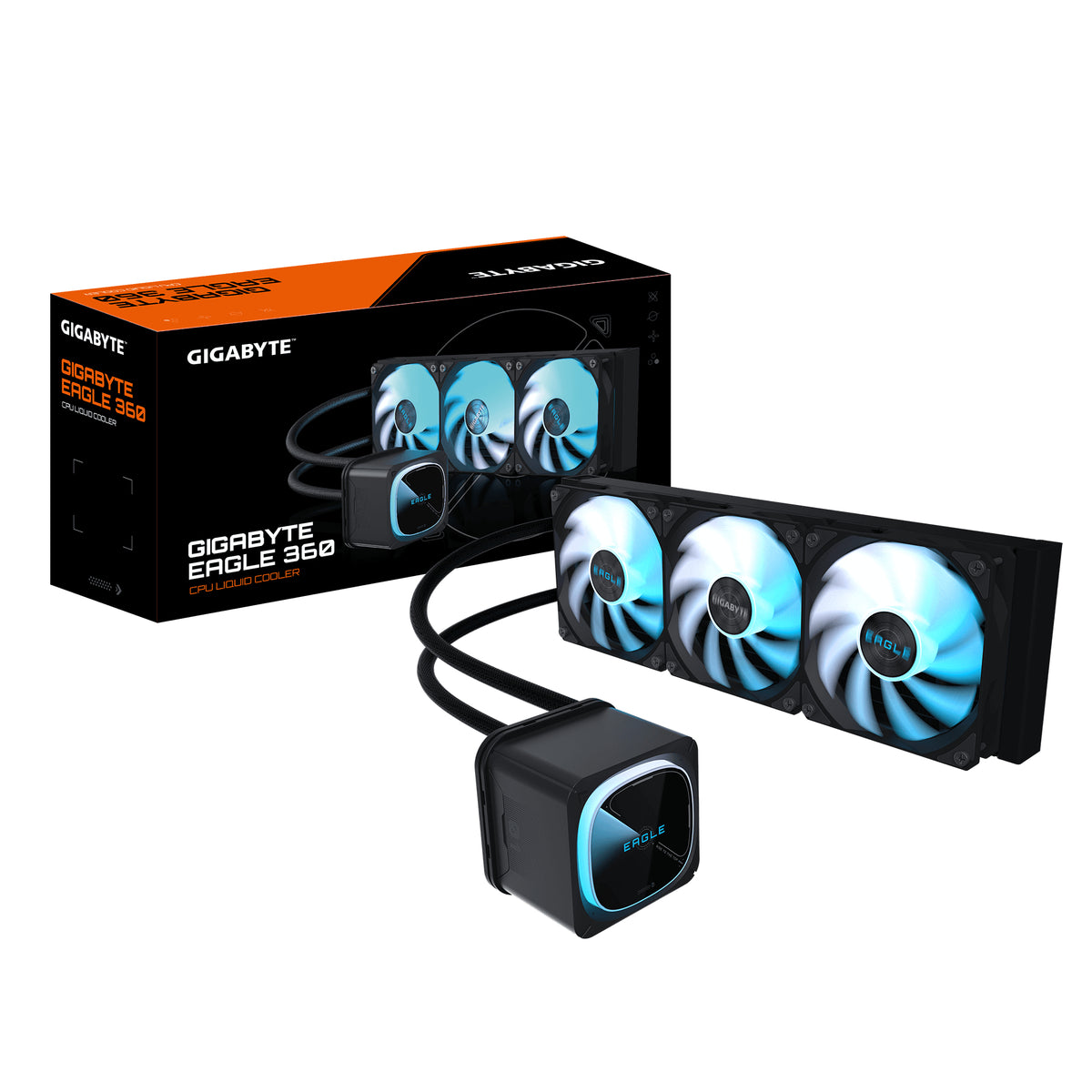 GIGABYTE EAGLE 360 Vandkøler Vandkøler 4-pack 4-pack Sort 120 mm 120 mm