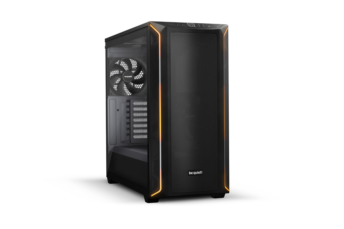 be quiet! Shadow Base 800 Noir | Boîtier PC ARGB vitré, Mini ITX / Micro ATX / ATX / E-ATX, 3 ventilateurs Pure Wings 3 