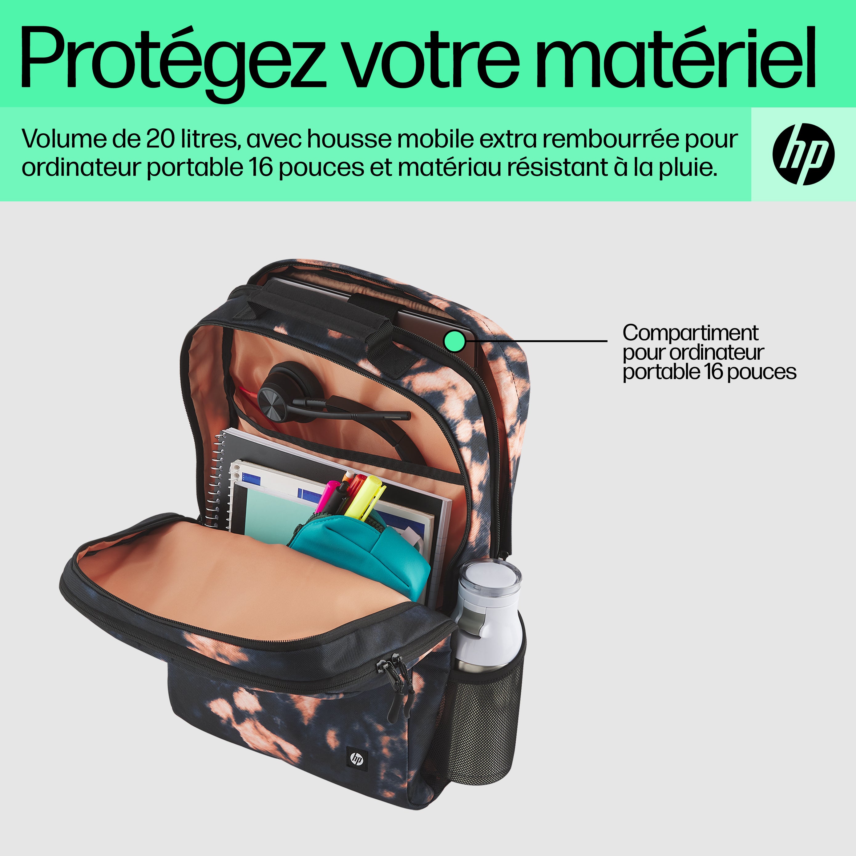 HP Sac à dos Campus XL Tie Dye