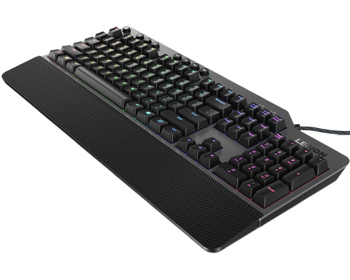 Lenovo Legion K500 clavier Gaming USB QWERTY Anglais américain Noir, Gris