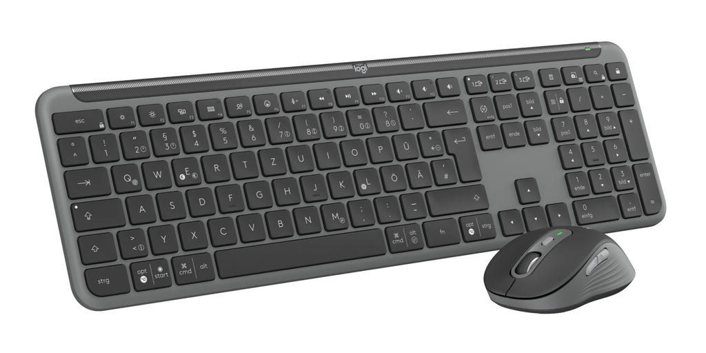 Logitech Signature Slim Combo MK950 for Business, Ensemble Clavier et Souris Sans Fil, Disposition Allemande