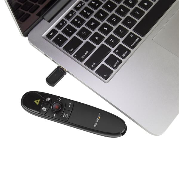 StarTech.com Télécommande de Présentation Sans Fil avec Pointeur Laser, Portée 27 m