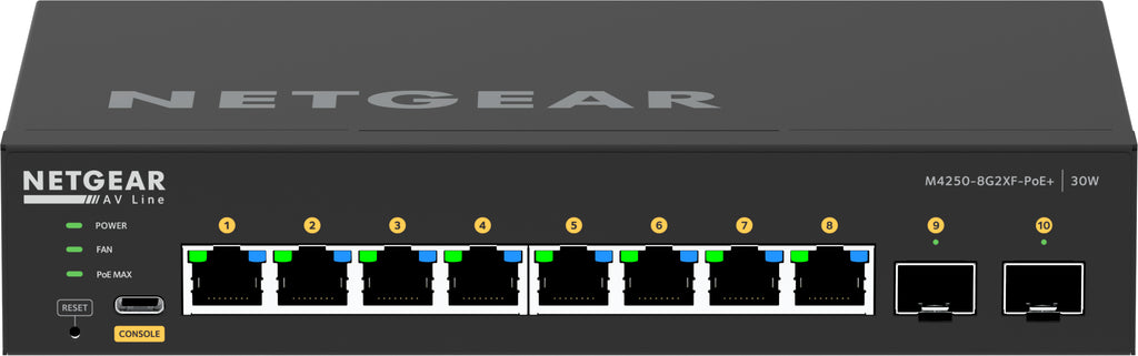 NETGEAR GSM4210PX Géré L2/L3 Gigabit Ethernet (10/100/1000) Connexion Ethernet, supportant l'alimentation via ce port (P