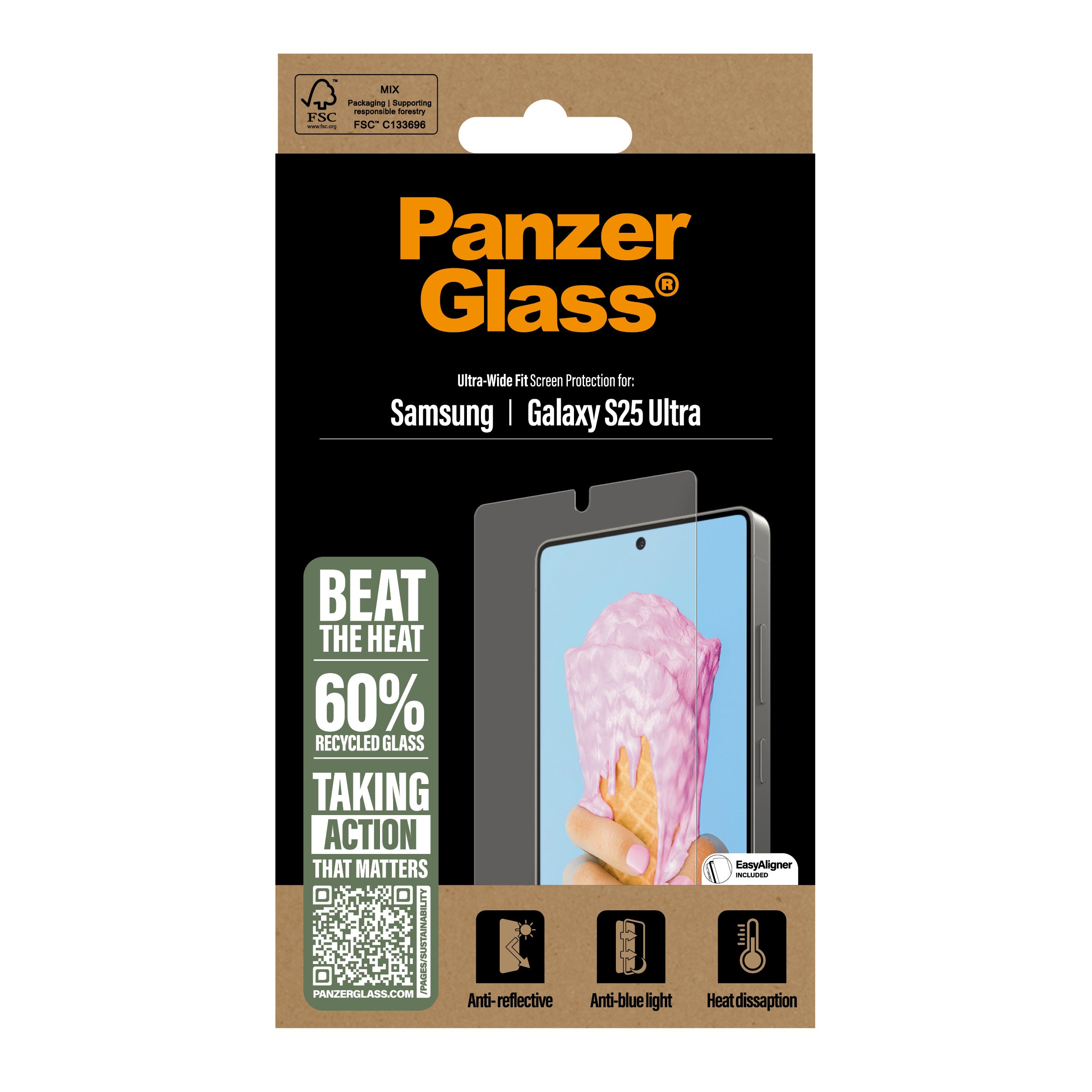 PanzerGlass PanzerGlass ® All-in-One Screen Protector Samsung Galaxy S25 Ultra | Ultra Wide Fit Protection d'écran transparent 1 pièce(s)