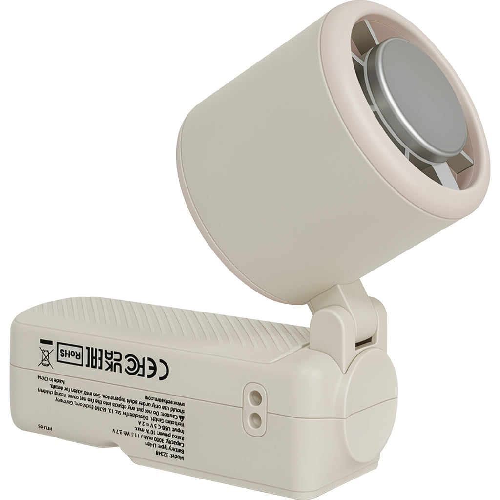 Verbatim Cool 'n' Go Ice Touch Pro Ventilateur à Main, Blanc/Argent