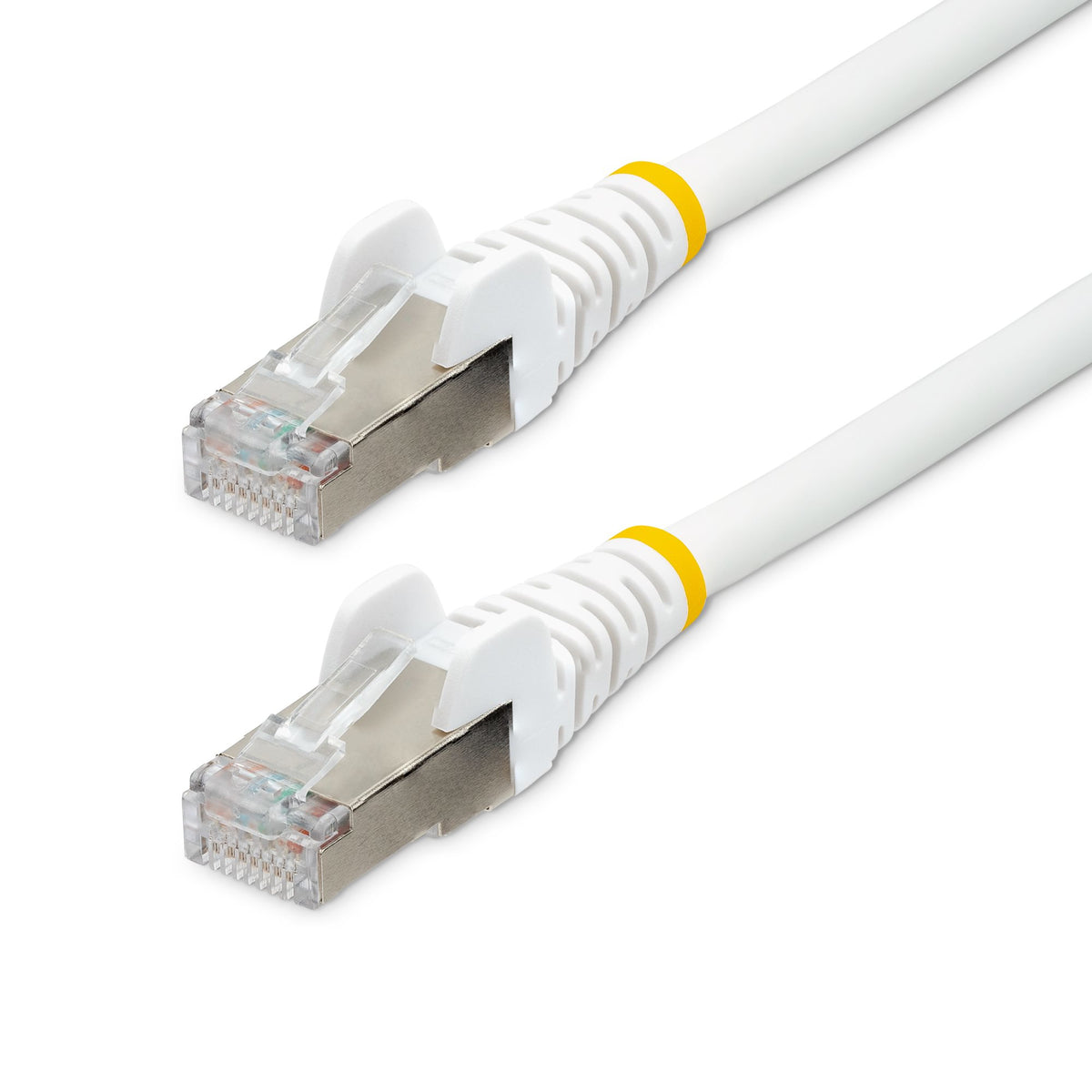 StarTech.com Câble Ethernet CAT6a S/FTP 50cm LSZH 10 Gigabit 500MHz 100W PoE Blanc