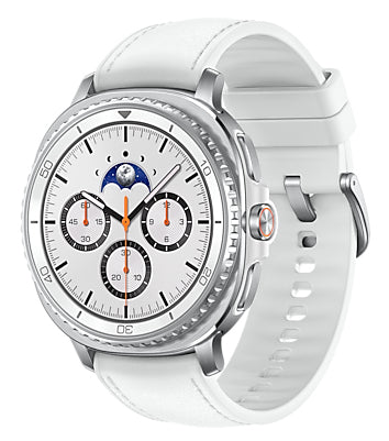 Samsung Galaxy Watch 8 Classic 3,3 cm (1.3") AMOLED 46 mm Numérique 438 x 438 pixels Écran tactile 4G Argent Wifi GPS (satellite)