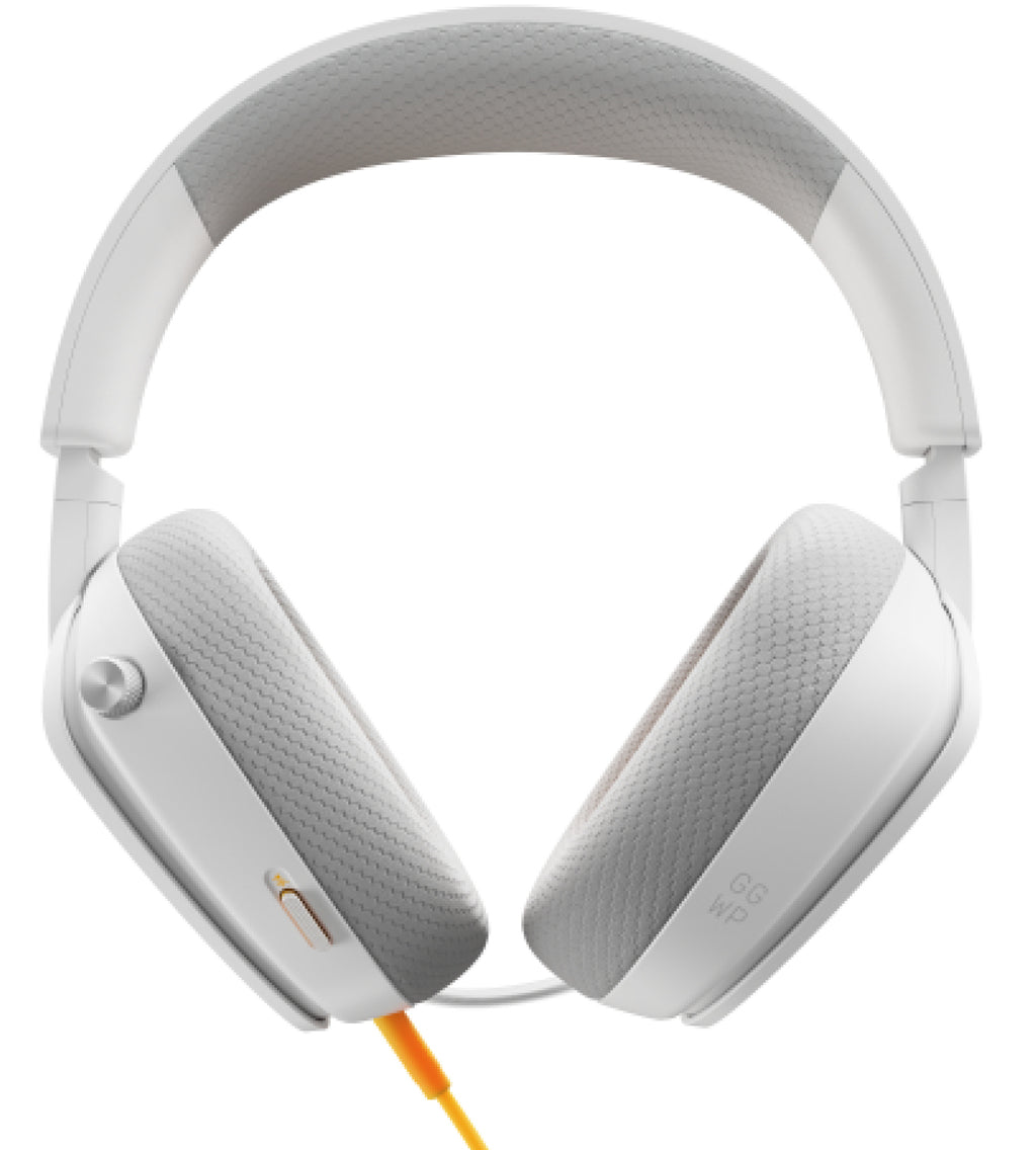 Glorious Gaming Glorious GHS Eternal - Casque gaming stéréo pour PC, PS5, PS4, Xbox, Switch. Transducteurs inclinés sur mesures, micro détachable 3,5 mm haute-clarté ajustable. Résistant, confort longue durée. Blanc