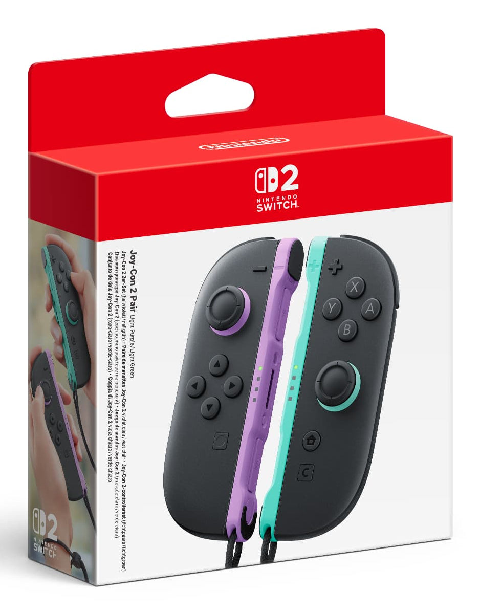 Nintendo Joy-Con 2 Noir, Vert clair, Violet Bluetooth Manette de jeu Analogique/Numérique Nintendo Switch 2
