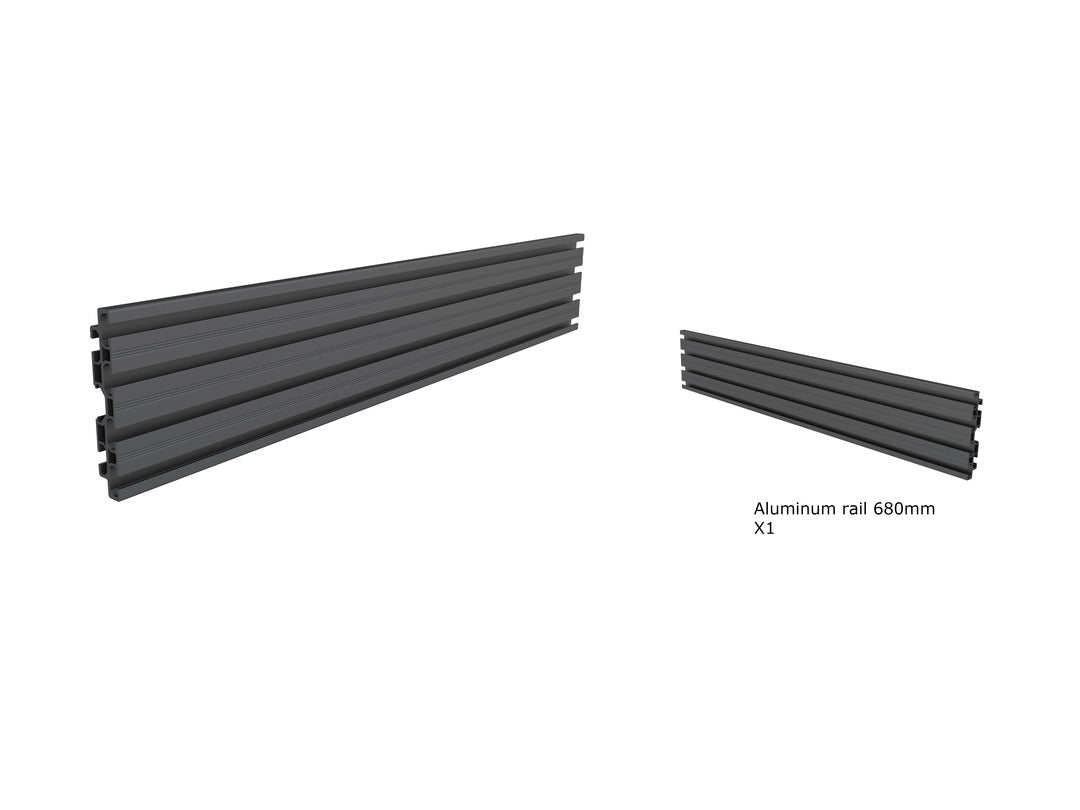 Accessoire de Montage de Moniteurs 3866, Glissière en Aluminium Noir