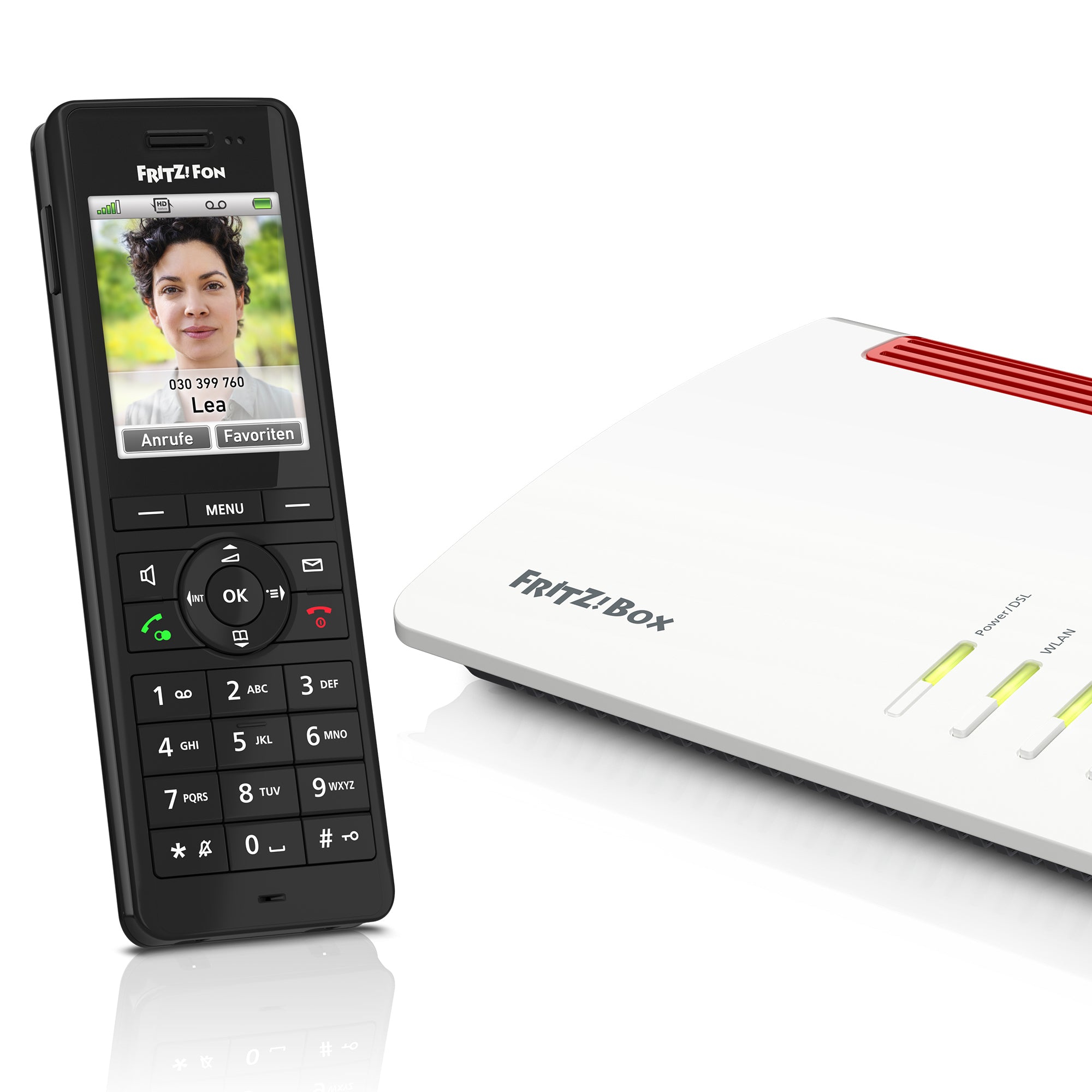 Fon FRITZ! X6 Téléphone DECT Identification de l'appelant Noir