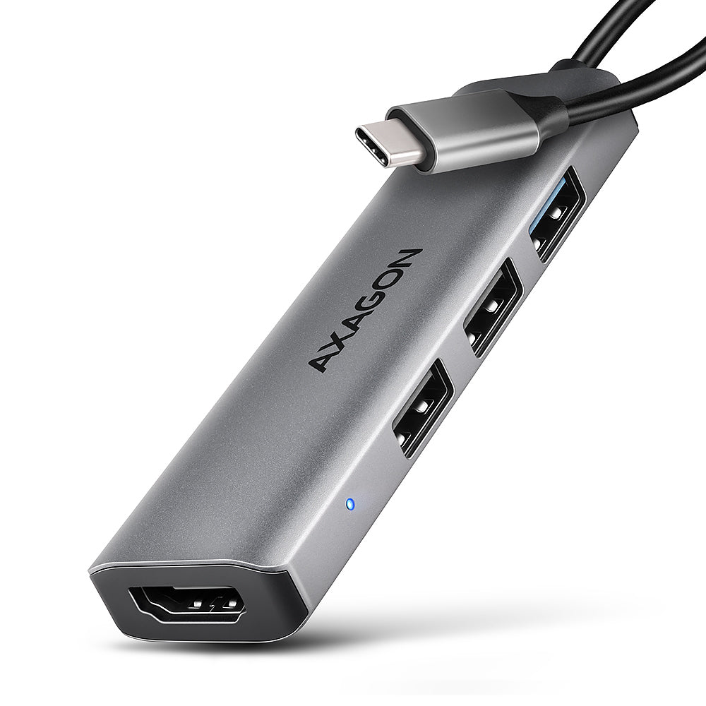 Station d'accueil Axagon HMC-H3A USB 3.2 Gen 1 Type-C, Argent