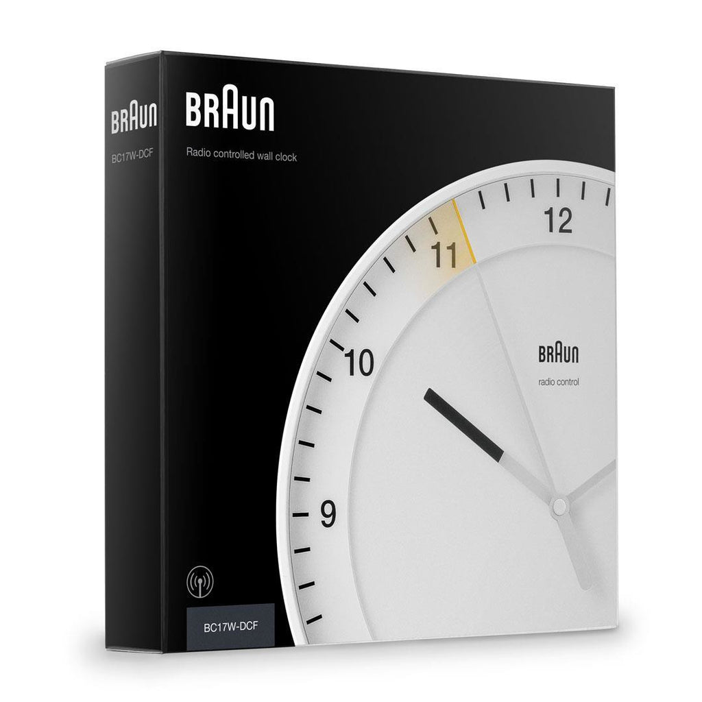 Braun BC 17 Horloge Mécanique Murale, Blanc