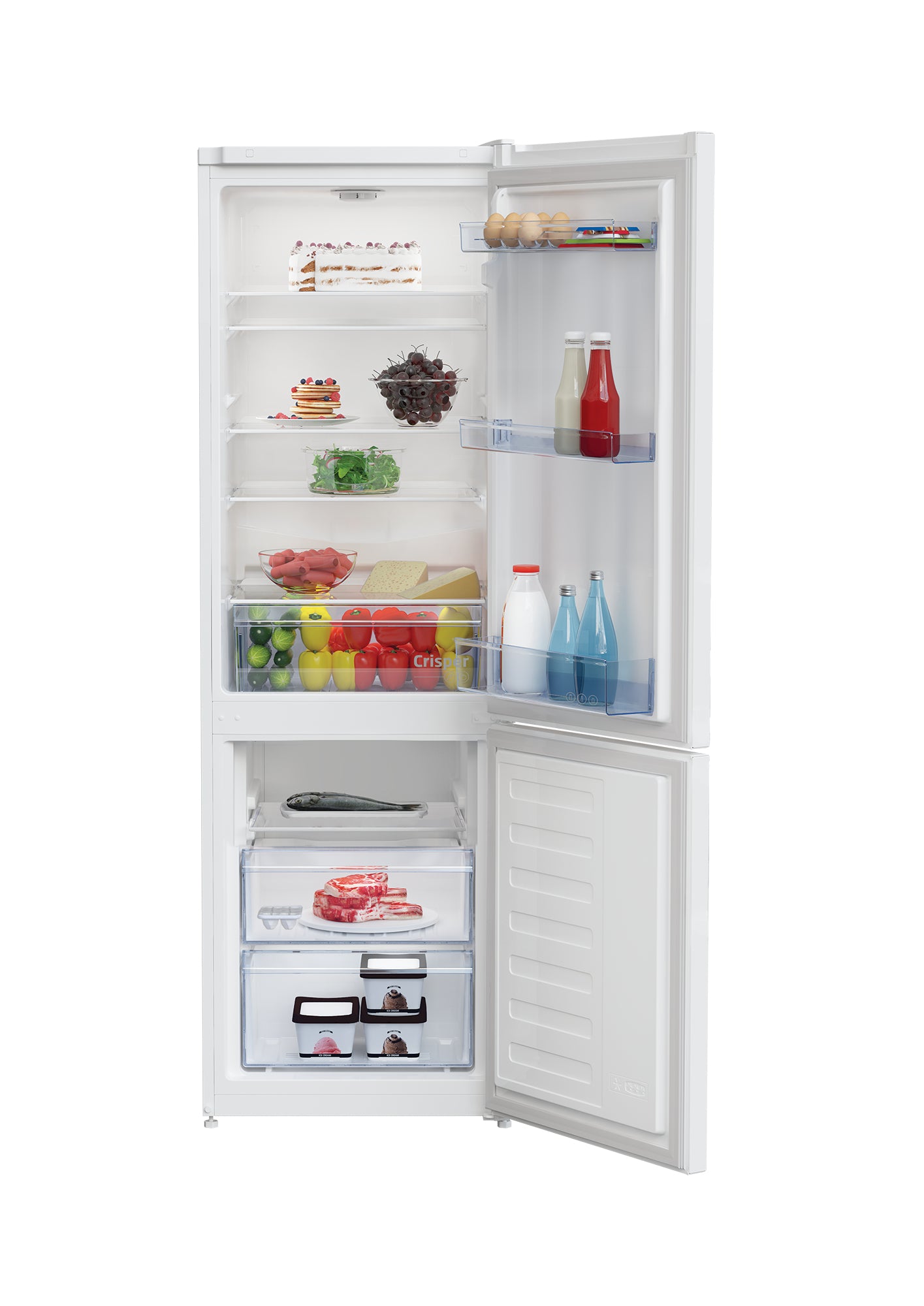 Beko RCSA270K40WN réfrigérateur-congélateur Pose libre 262 L Blanc