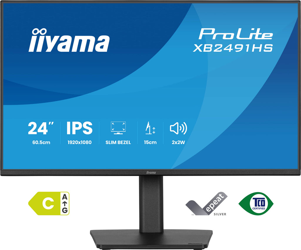 iiyama ProLite XB2491HS-B1 Écran PC 60,5 cm (23.8") Full HD 1920 x 1080 LCD Noir