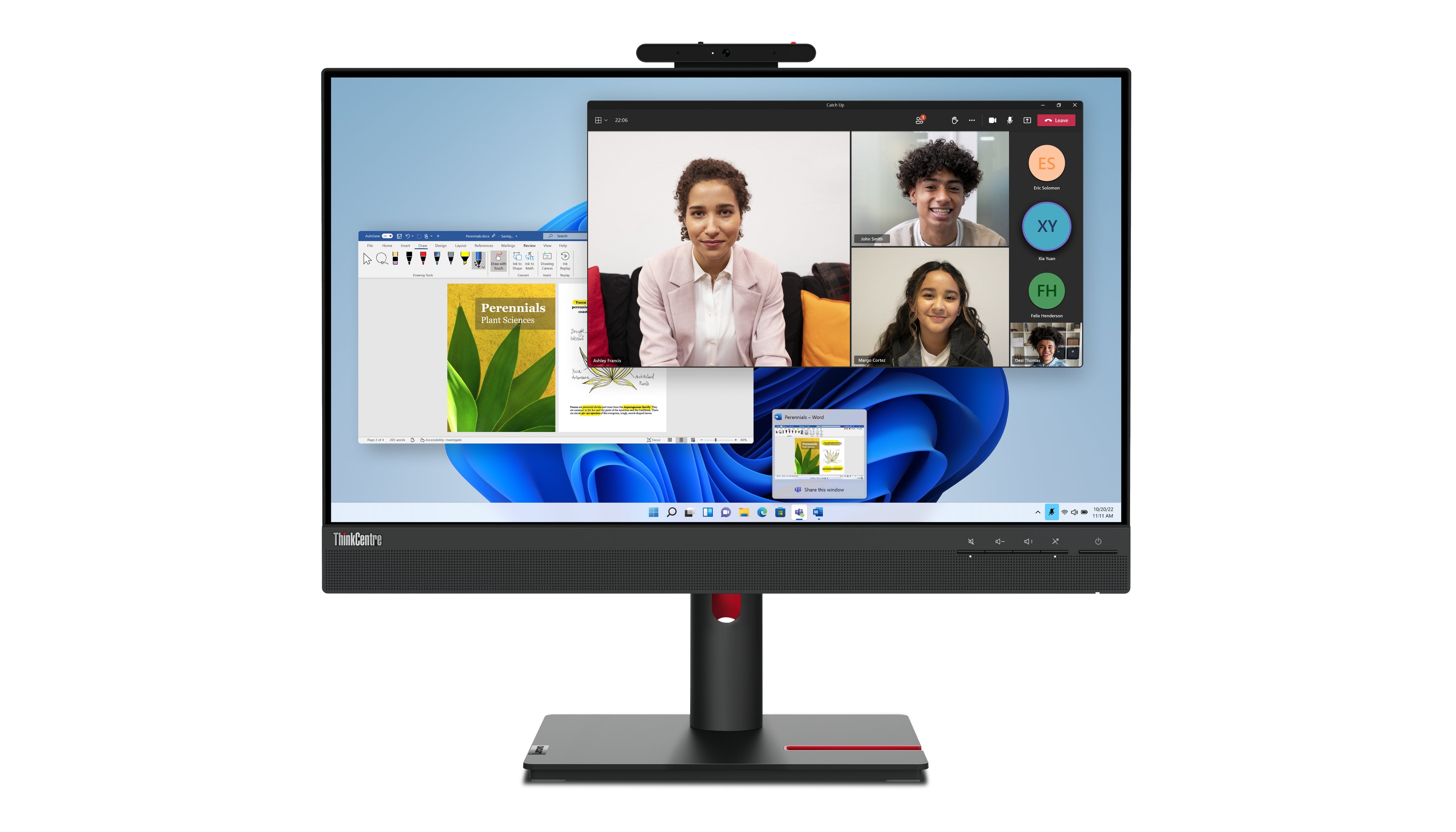 Lenovo ThinkCentre Tiny-In-One 24 Gen 5 écran plat de PC 60,5 cm (23.8") 1920 x 1080 pixels Full HD LED Écran tactile Noir