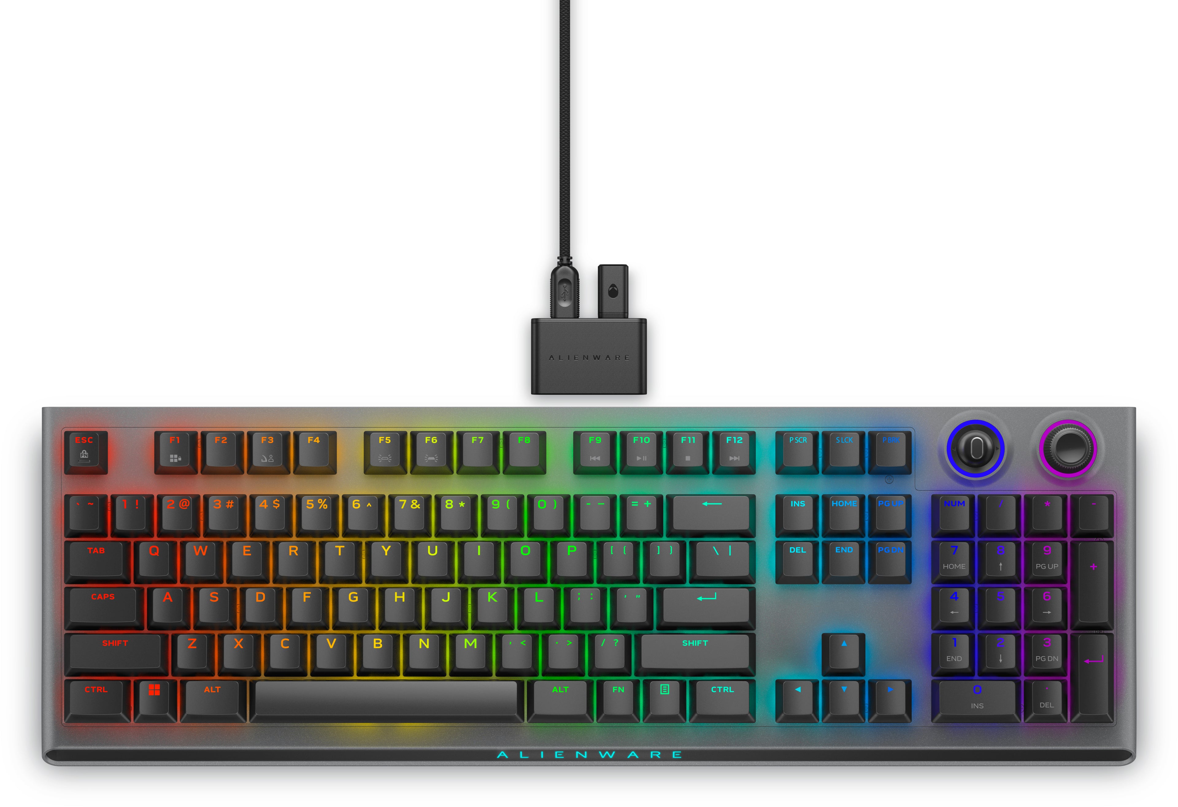 Alienware Tri-Mode AW920K clavier Gaming USB + RF Wireless + Bluetooth Gris