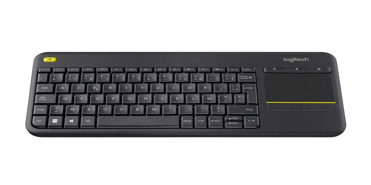 Logitech K400 Plus Clavier Sans Fil avec Pavé Tactile, Disposition Française