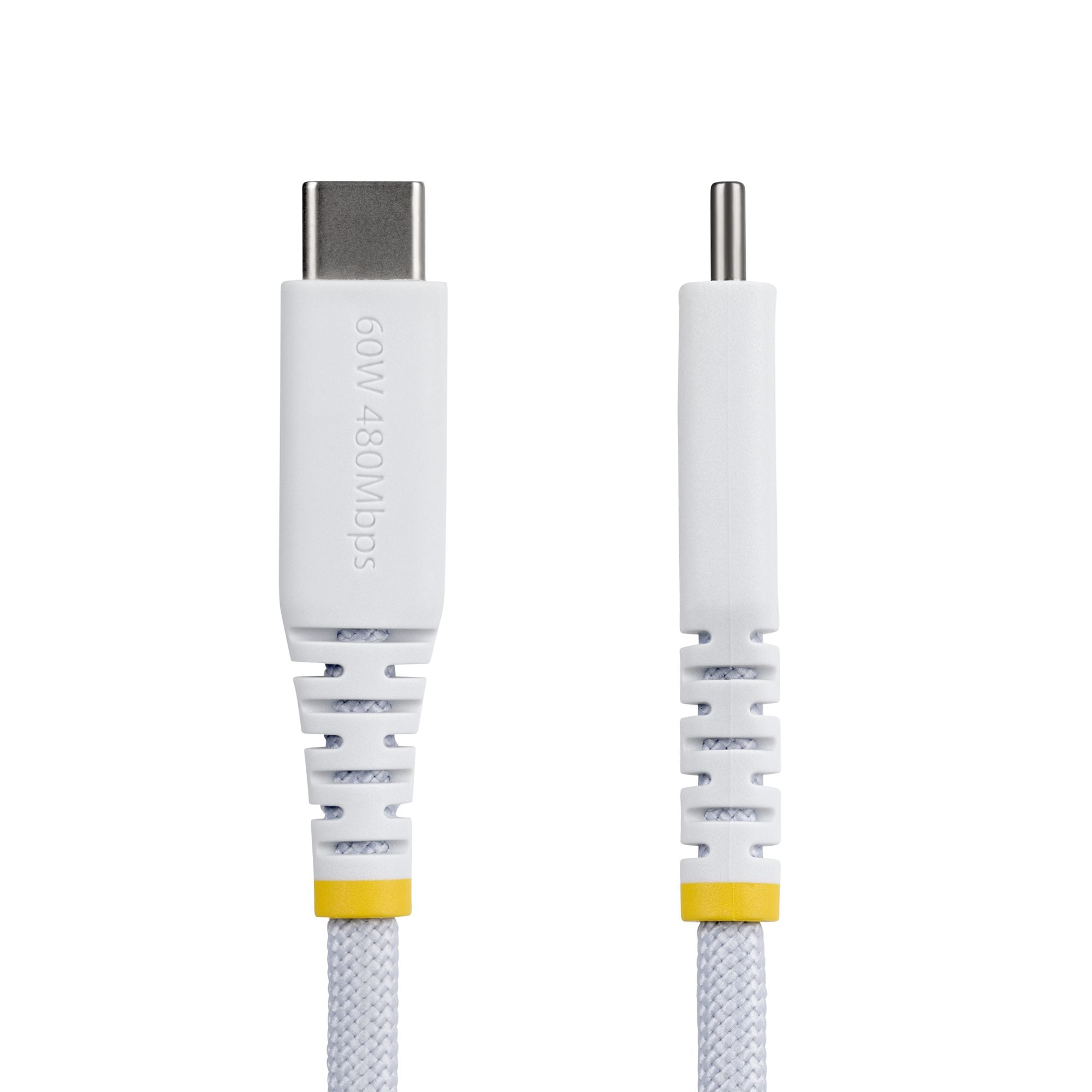 StarTech.com USB2CC1MNCBRWH câble USB USB 2.0 1 m USB C 0,48 Gbit/s 60 W Blanc