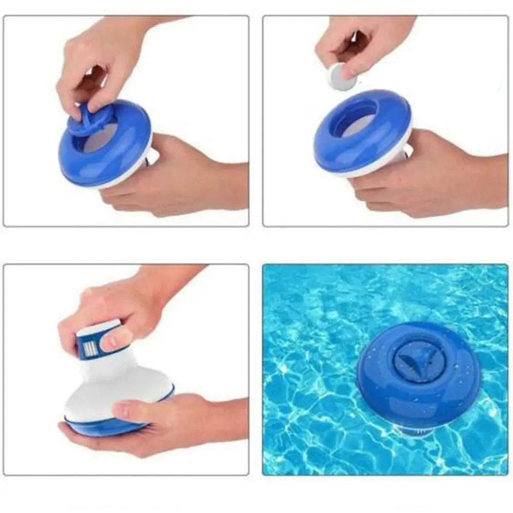 DOZOWNIK CHLORU TABLETEK TERMOMETR PŁYWAK 20g BASENU BASENOWY JACUZZI