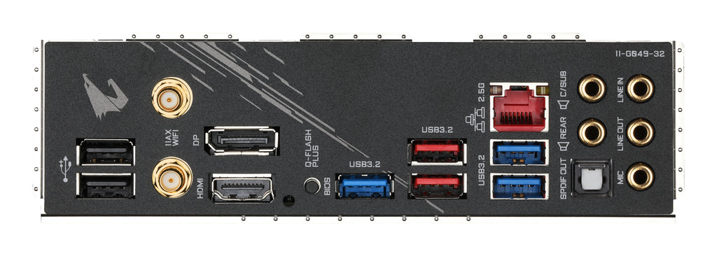 GIGABYTE B550 AORUS ELITE AX V2 Carte mère - Processeurs AMD Ryzen 5000, VRM 12+2 phases, jusqu'à 4733 MHz DDR4, 1xPCIe 4.0 + 1xPCIe 3.0 M.2, Wi-Fi 6E, LAN 2.5GbE, USB 3.2 Gen 2 - vue 5