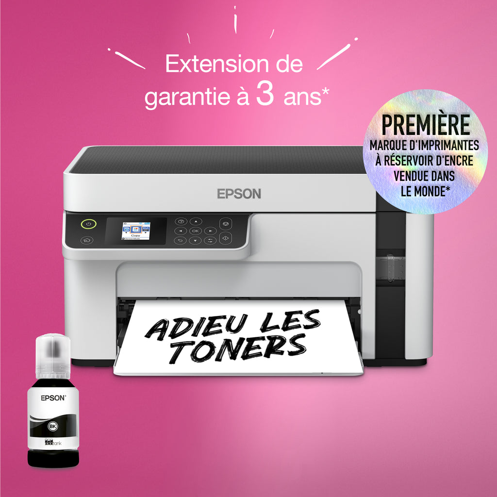 Epson EcoTank ET-M2120 Imprimante Jet d'encre A4, 1440 x 720 DPI, 32 ppm, Wifi