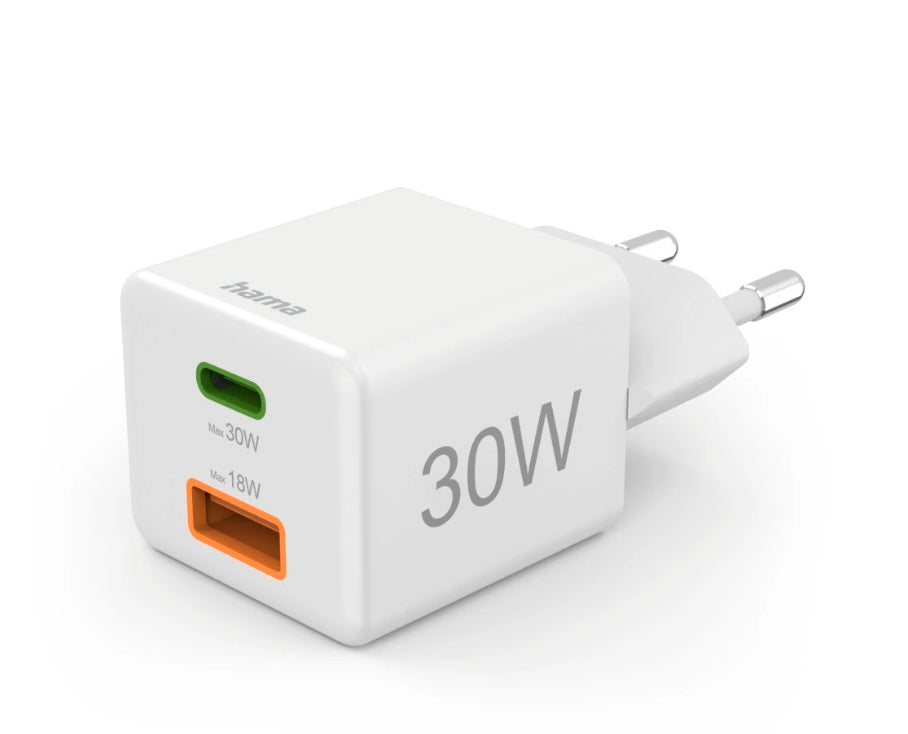 Hama 00201992 chargeur d'appareils mobiles Smartphone Blanc Secteur Charge rapide Intérieure, Extérieure