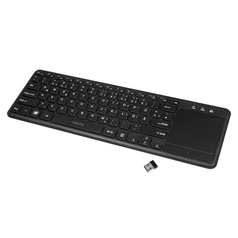 LogiLink ID0188 Clavier Sans Fil RF QWERTZ Noir