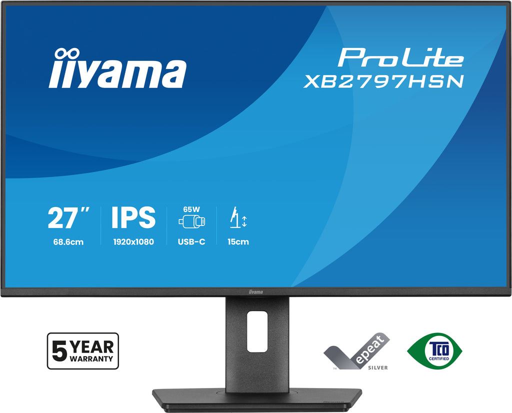 iiyama ProLite XB2797HSN-B1 écran plat de PC 68,6 cm (27") 1920 x 1080 pixels Full HD LCD Noir