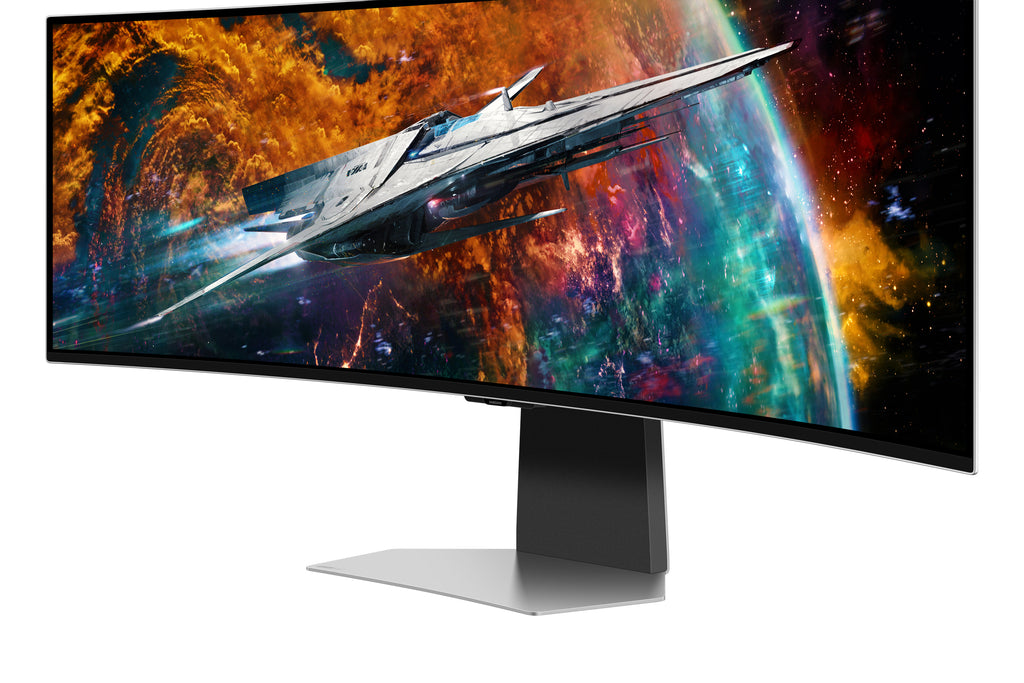 Samsung Samsung G95SC écran plat de PC 124,5 cm (49") 5120 x 1440 pixels Dual QHD OLED Argent
