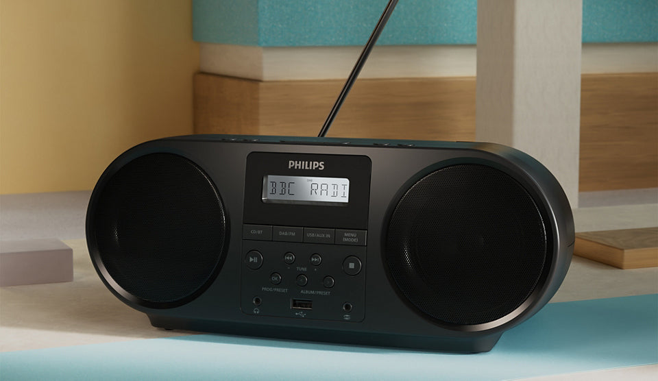 Philips TAZ6000/10 Lecteur CD Portable, Noir