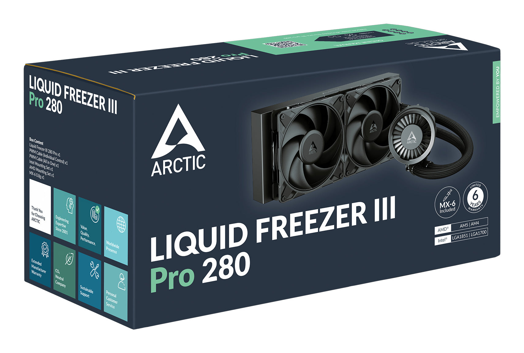 ARCTIC Liquid Freezer III Pro 280 Processeur Refroidisseur de liquide tout-en-un 14 cm Noir 1 pièce(s)