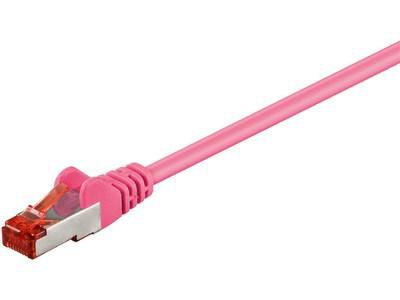 Microconnect SSTP6005PI câble de réseau Rose 0,5 m Cat6 S/FTP (S-STP)