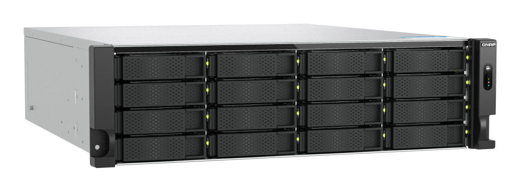 QNAP TS-H1677AXU-RP Serveur de stockage Rack (3 U) AMD Ryzen™ 7 7745 32 Go DDR5 0 To QNAP QTS Noir, Gris