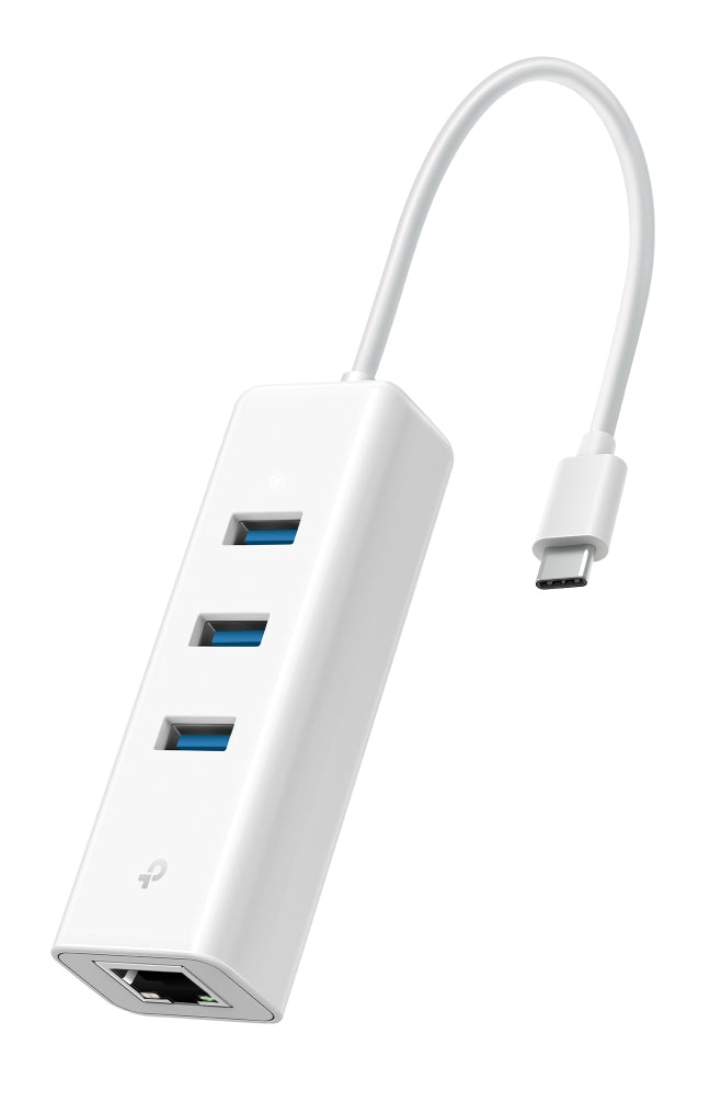 TP-Link UE330C Adaptateur Réseau Ethernet Gigabit 1000 Mbit/s USB-C vers RJ45, Blanc