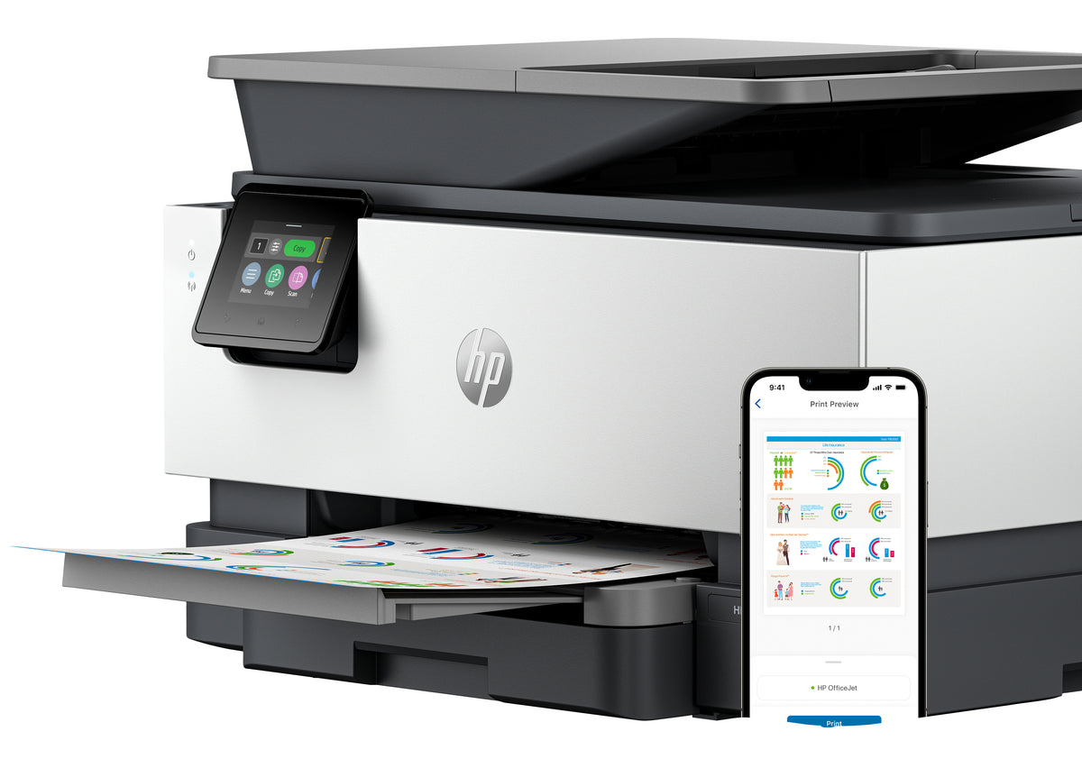 HP OfficeJet Pro 9122e Sans fil All-in-One Couleur Imprimante, Instant Ink; Impression recto-verso
